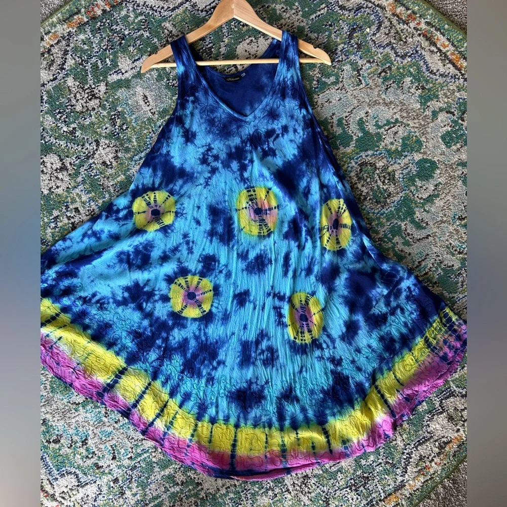 Koohinoor | tye dye dress | one size - Picture 1 of 7